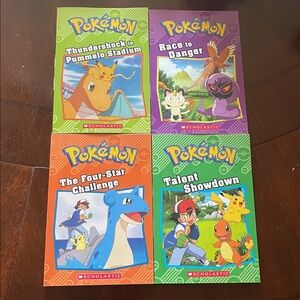 Pokemon Kids Book Set of 8 *free Pokémon belt with purchase